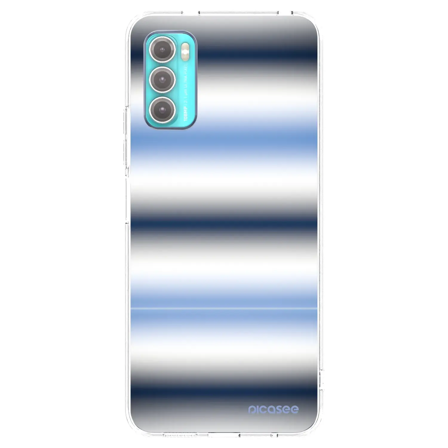 Silikonový průhledný obal pro Motorola Moto G60 - Static Lines