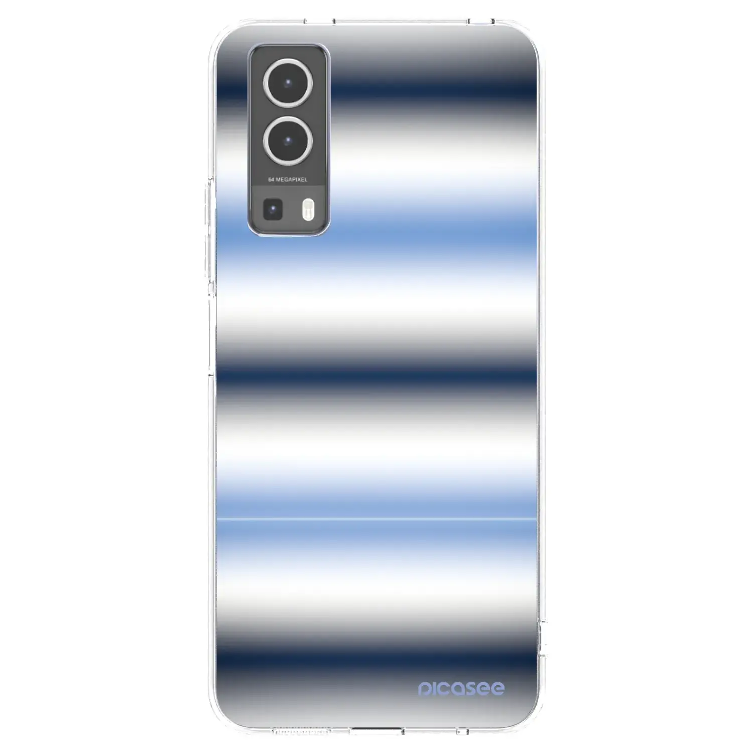 Silikonový průhledný obal pro Vivo Y72 5G - Static Lines