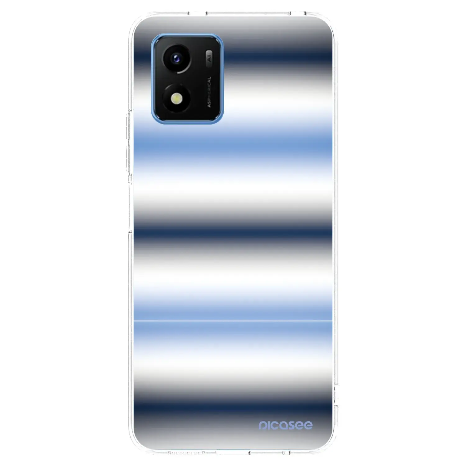 Silikonový průhledný obal pro Vivo Y01 - Static Lines