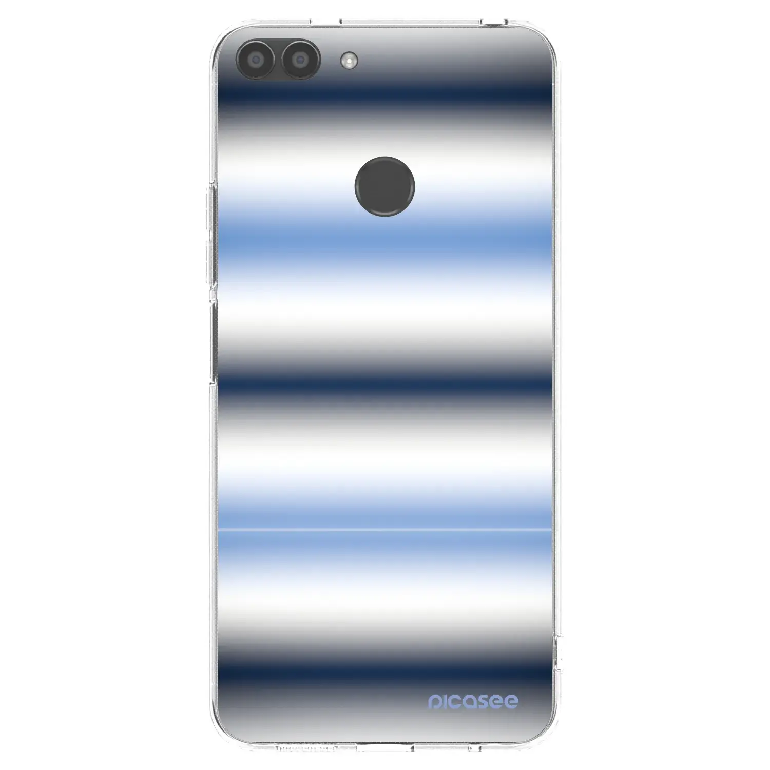 Silikonový průhledný obal pro Huawei P Smart - Static Lines