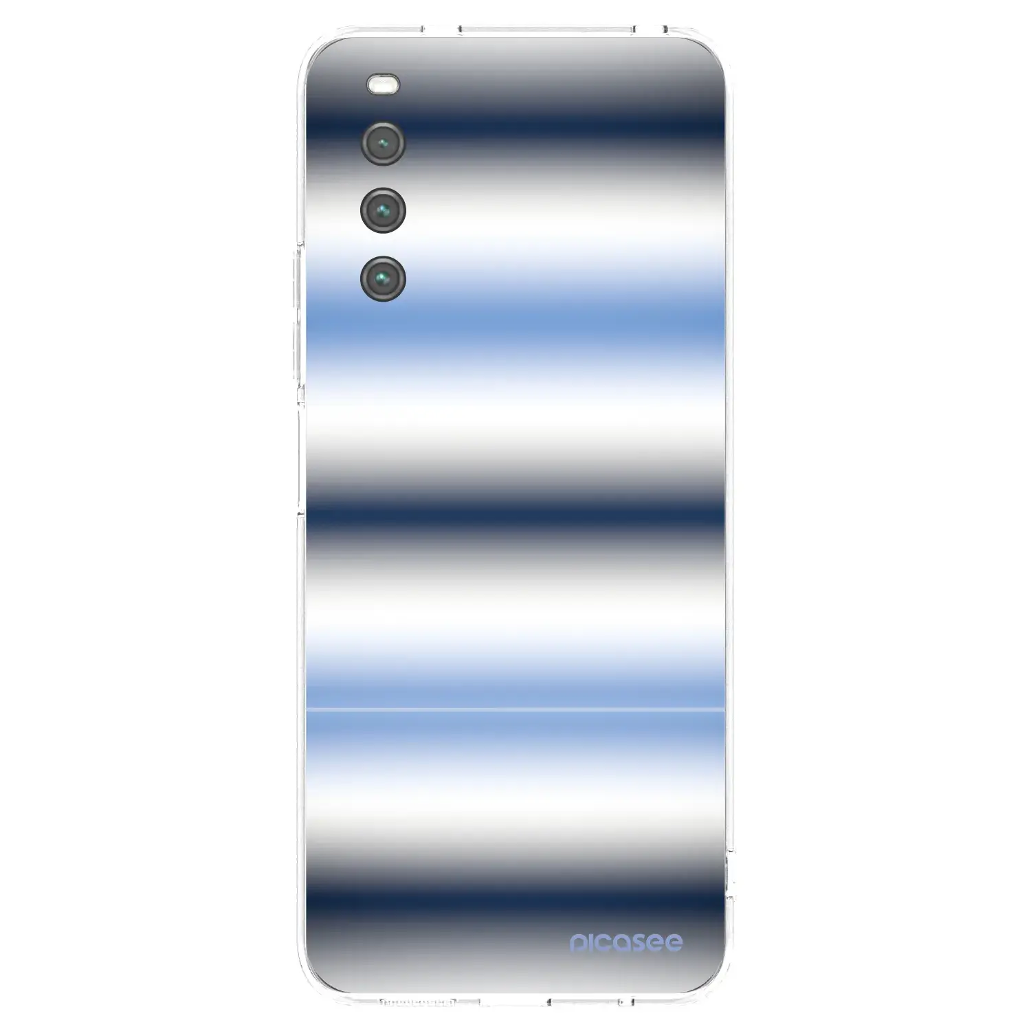 Silikonový průhledný obal pro Sony Xperia 10 IV 5G - Static Lines