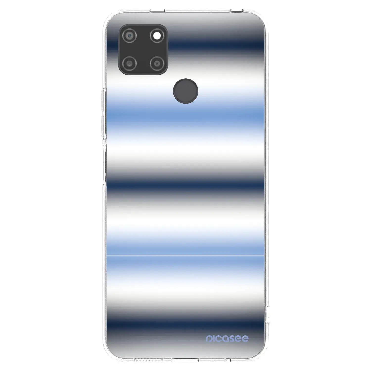 Silikonový průhledný obal pro Realme C21Y - Static Lines