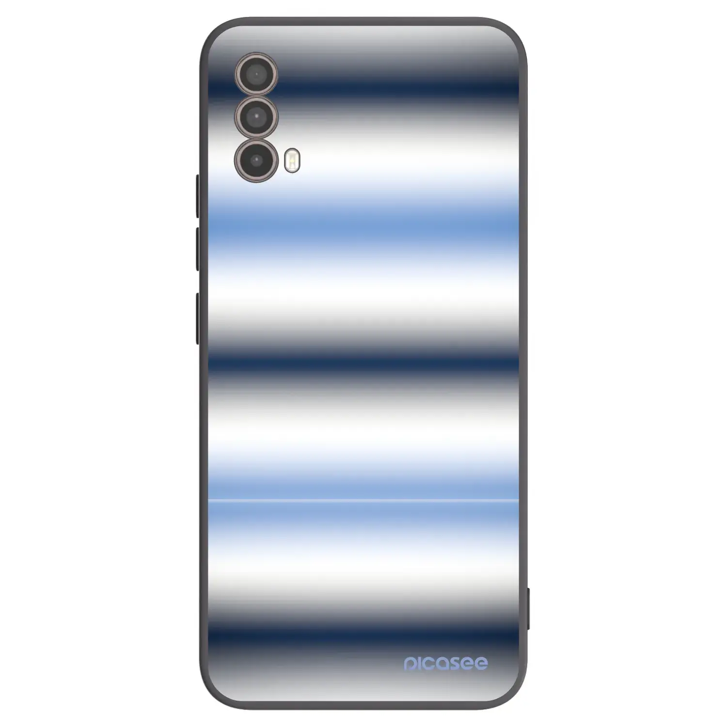 Silikonový černý obal pro Motorola Moto E40 - Static Lines