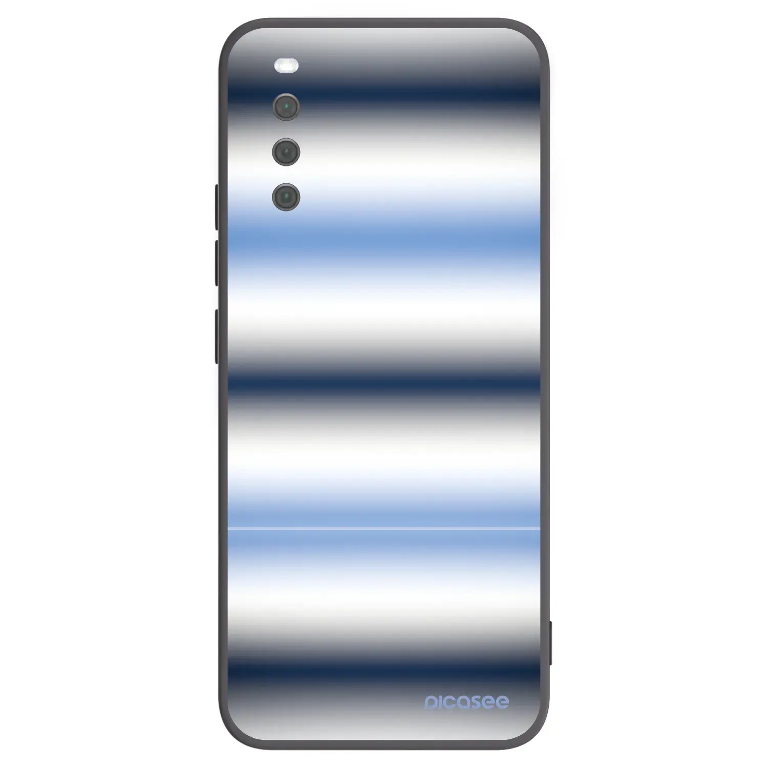 Silikonový černý obal pro Sony Xperia 10 III - Static Lines