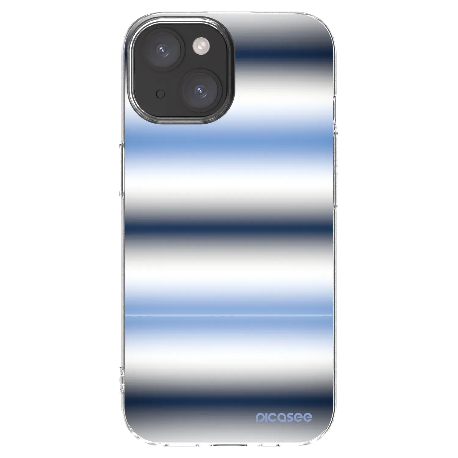 Silikonový průhledný obal pro Apple iPhone 15 - Static Lines