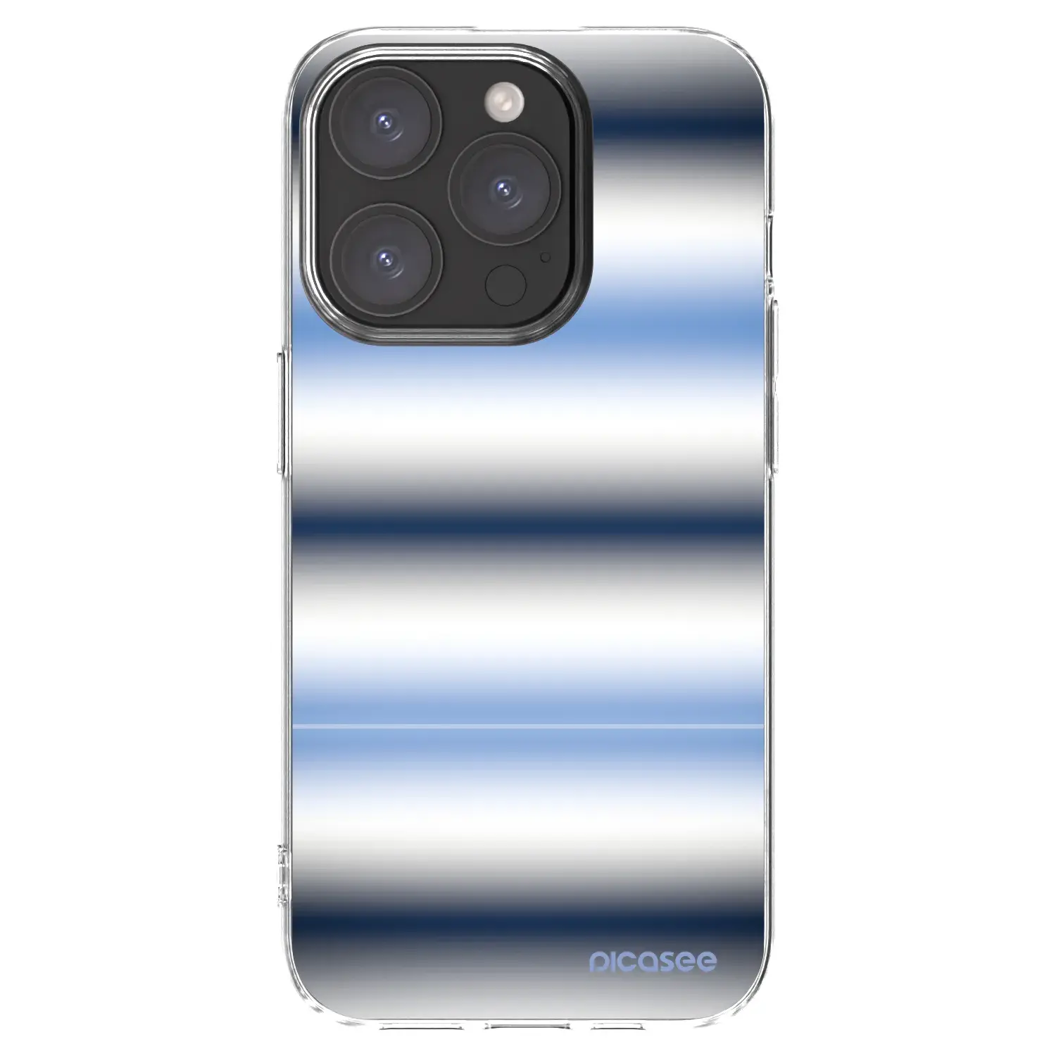 Silikonový průhledný obal pro Apple iPhone 15 Pro - Static Lines
