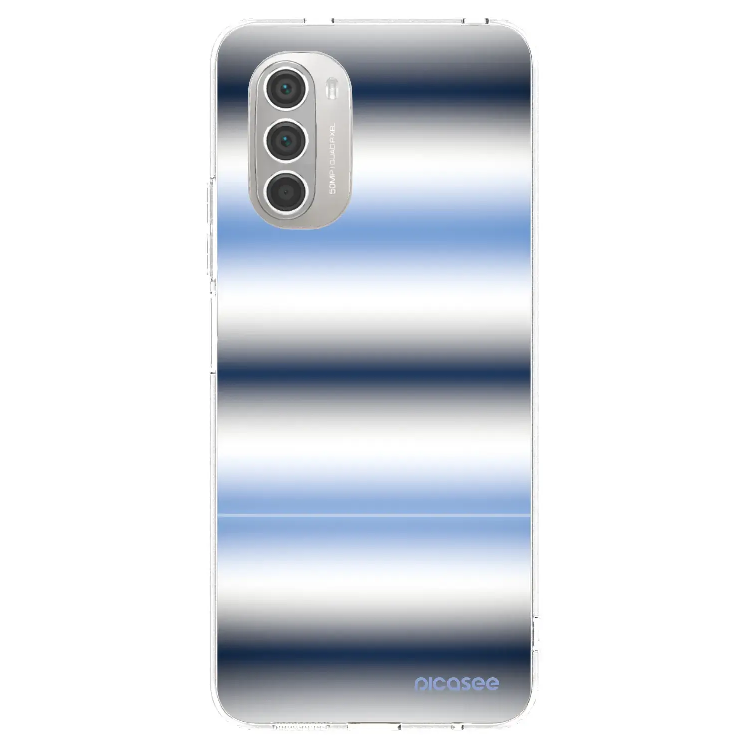 Silikonový průhledný obal pro Motorola Moto G51 - Static Lines
