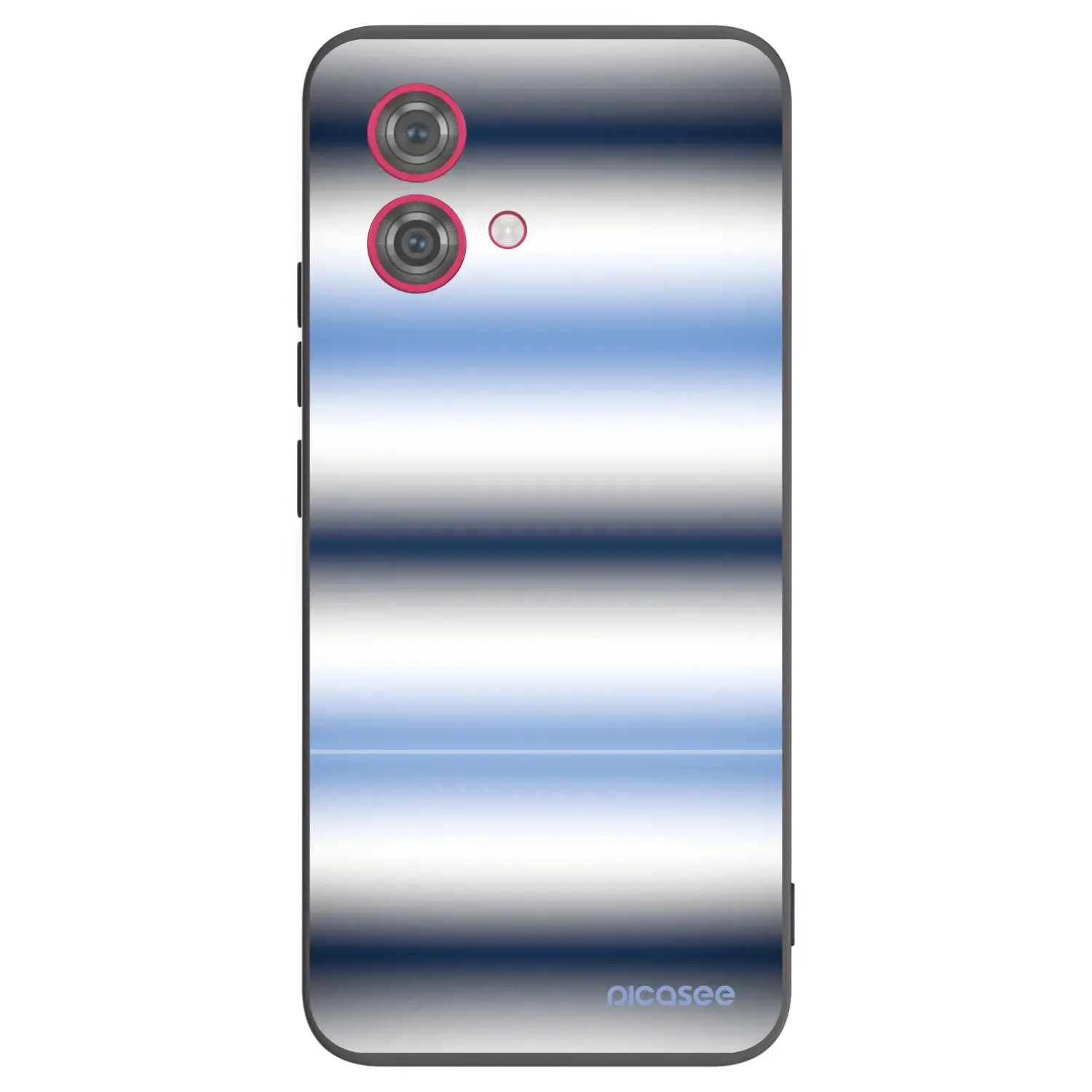 Silikonový černý obal pro Motorola Moto G84 5G - Static Lines