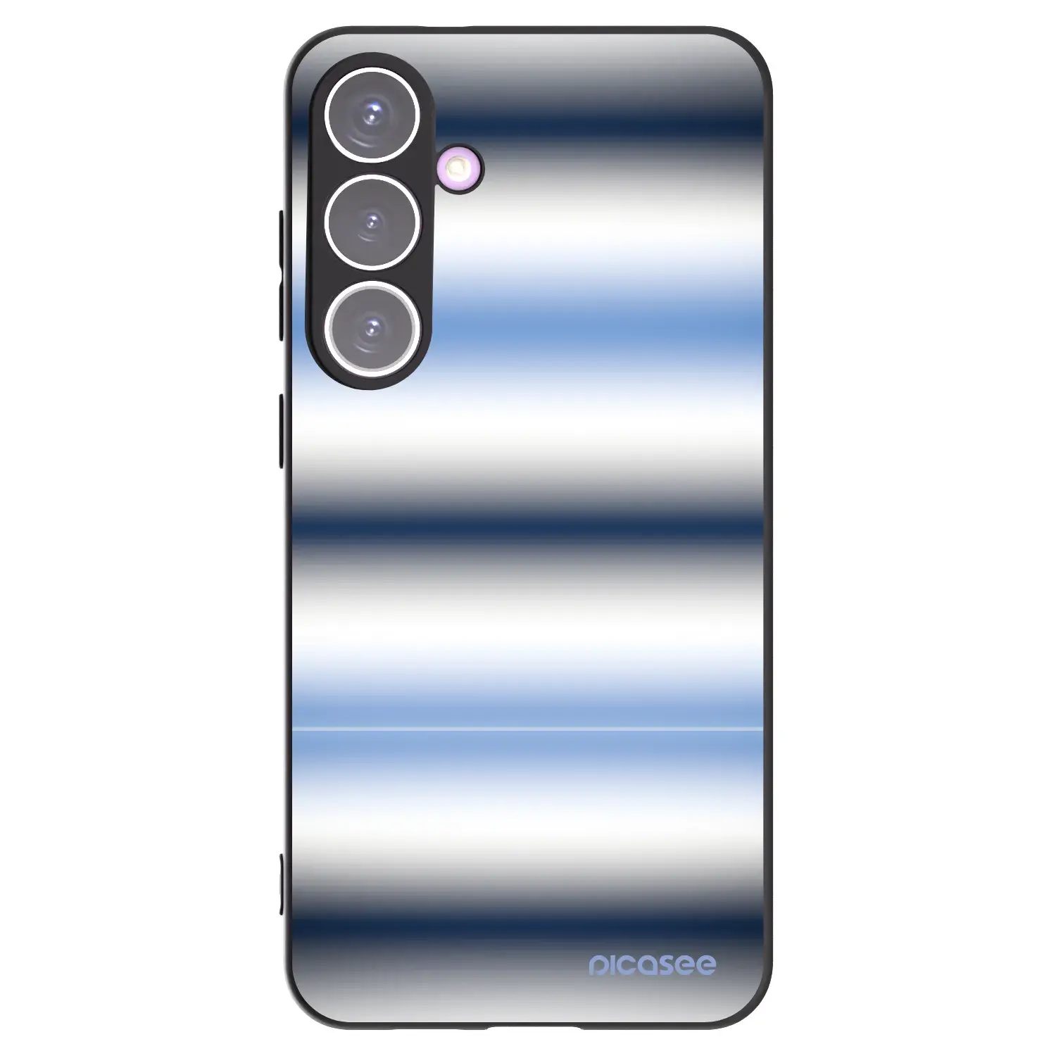 Silikonový černý obal pro Samsung Galaxy S24+ S926B 5G - Static Lines