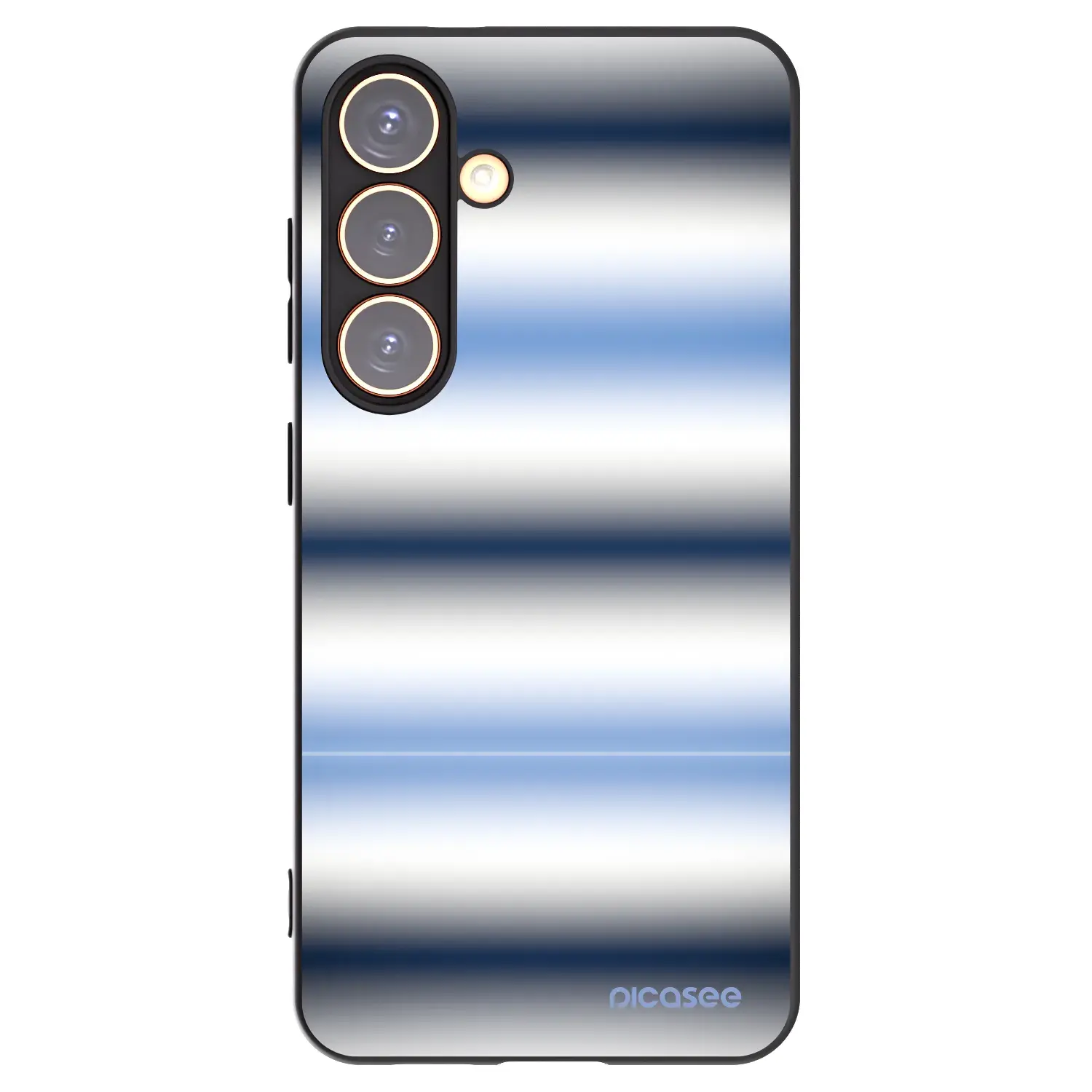 Silikonový černý obal pro Samsung Galaxy S24 S921B 5G - Static Lines
