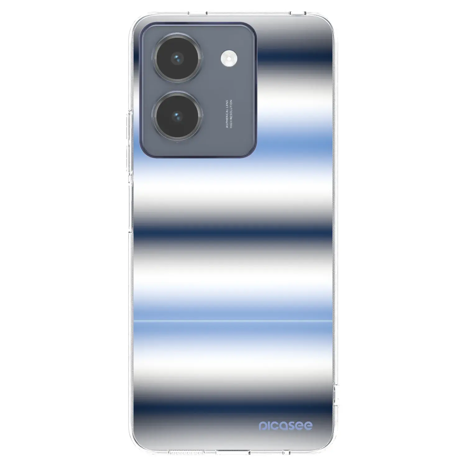 Silikonový průhledný obal pro Vivo Y36 4G - Static Lines