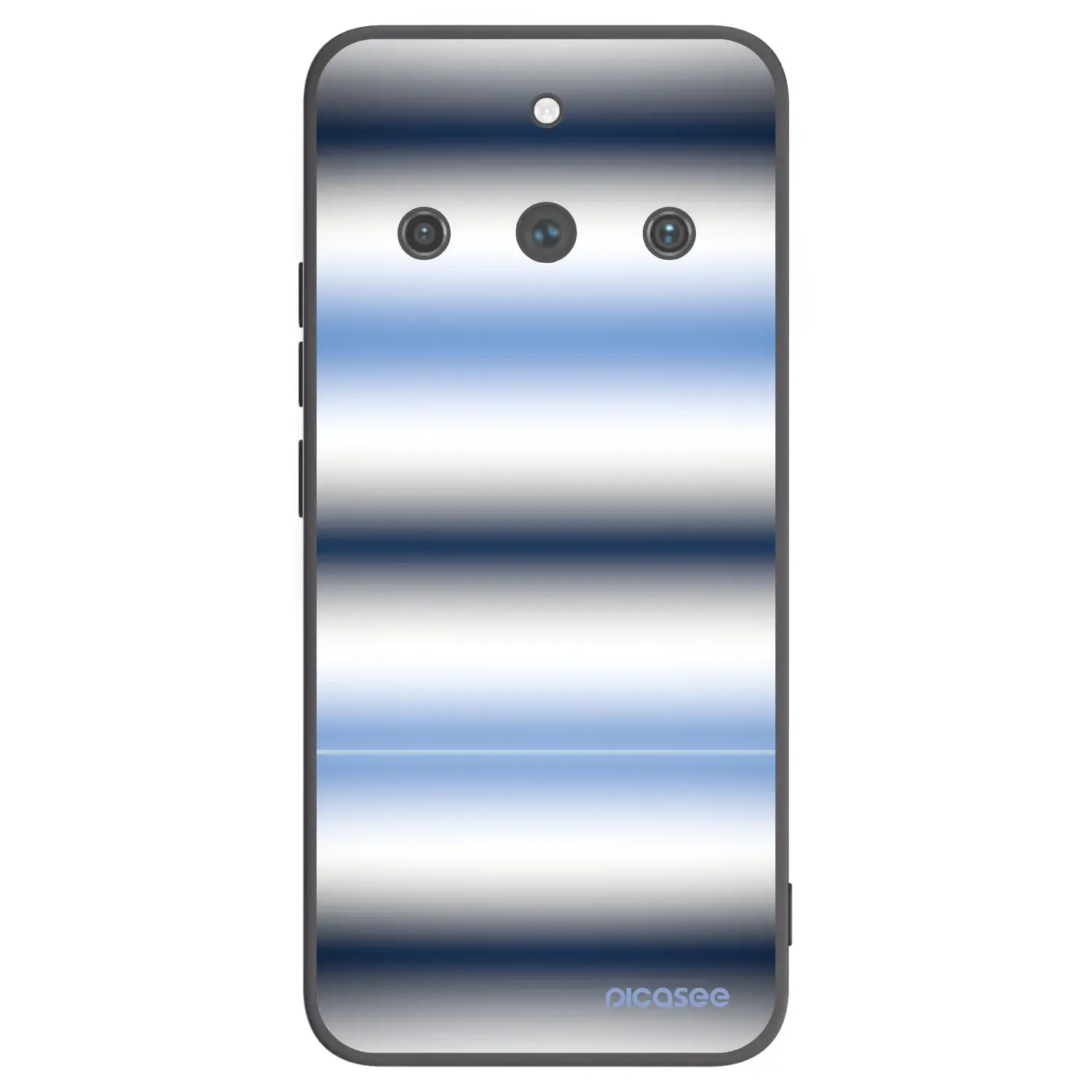 Silikonový černý obal pro Realme 11 Pro+ - Static Lines