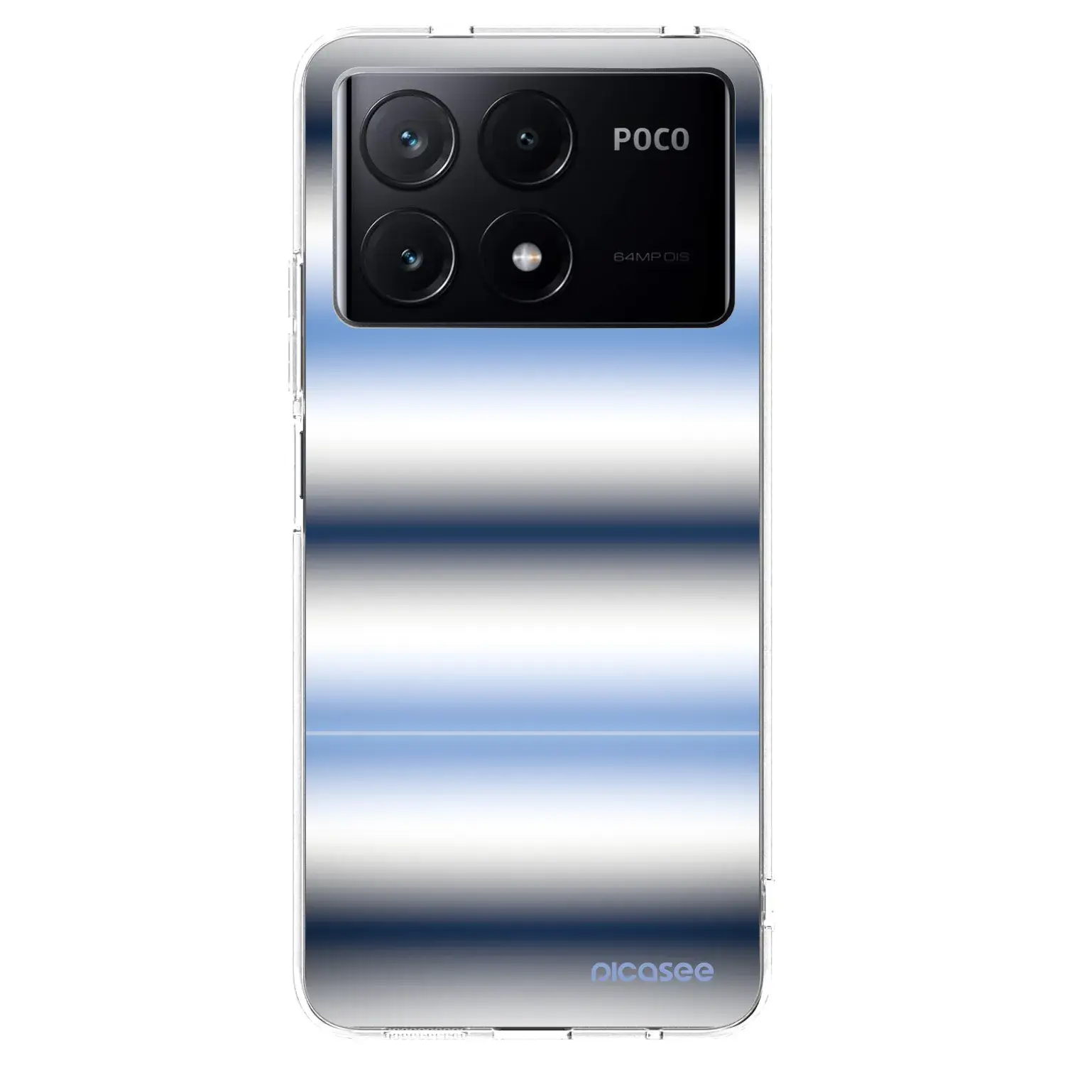 Silikonový průhledný obal pro Xiaomi Poco X6 Pro - Static Lines