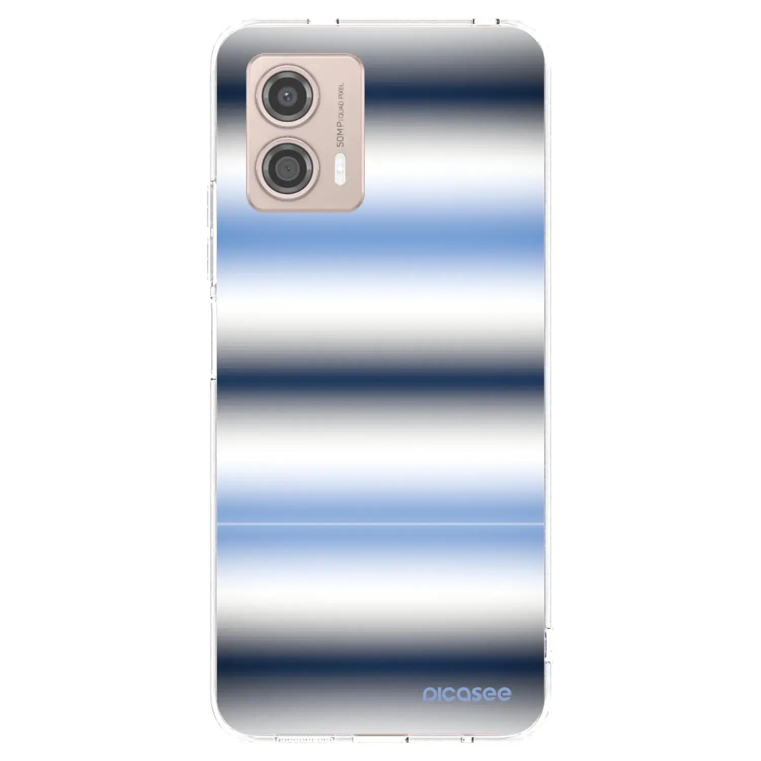 Silikonový průhledný obal pro Motorola Moto G53 5G - Static Lines