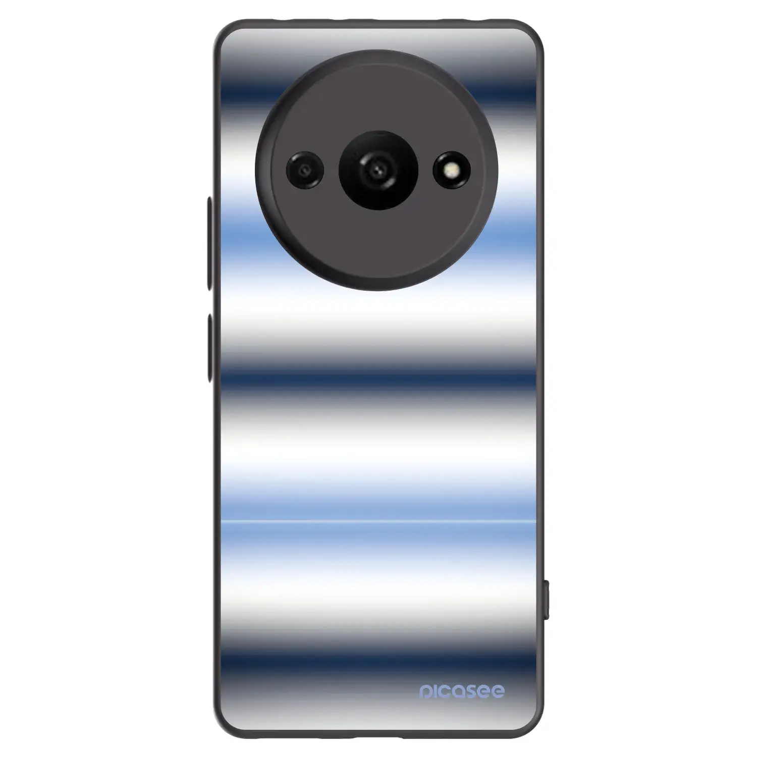 Silikonový černý obal pro Xiaomi Redmi A3 - Static Lines