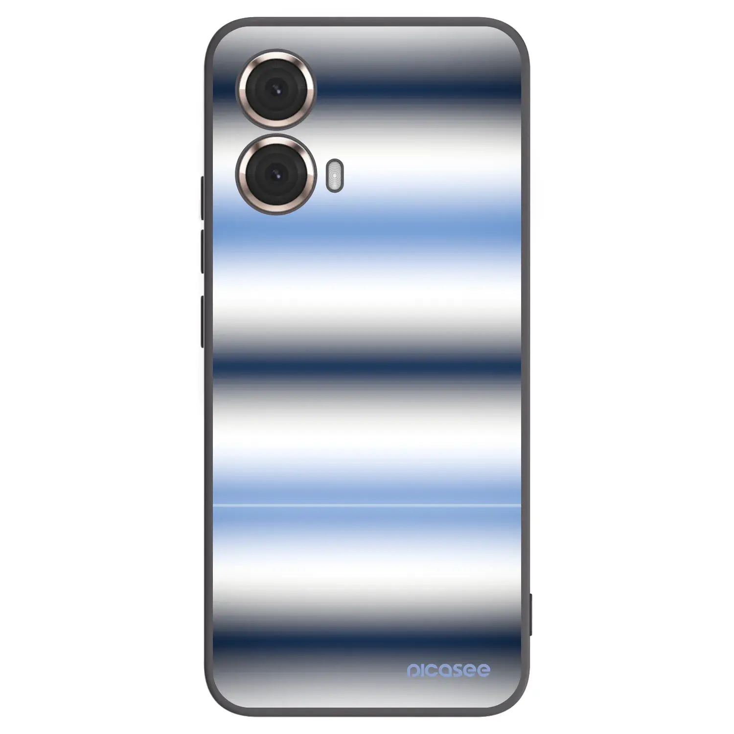 Silikonový černý obal pro Motorola Moto G85 - Static Lines
