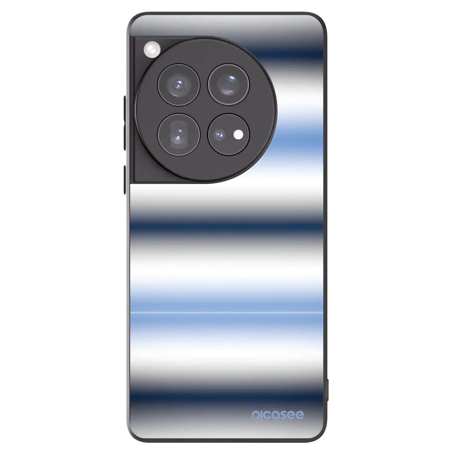 Silikonový černý obal pro OnePlus 12 5G - Static Lines