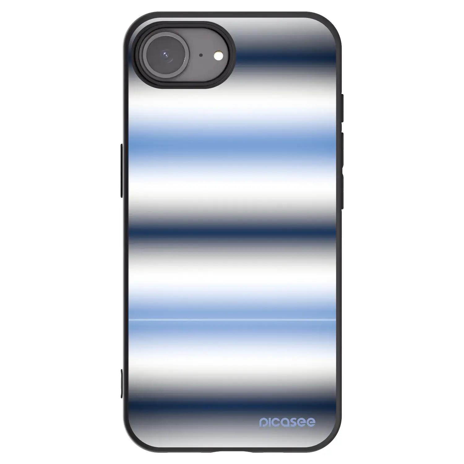 Silikonový černý obal pro Apple iPhone 16e - Static Lines