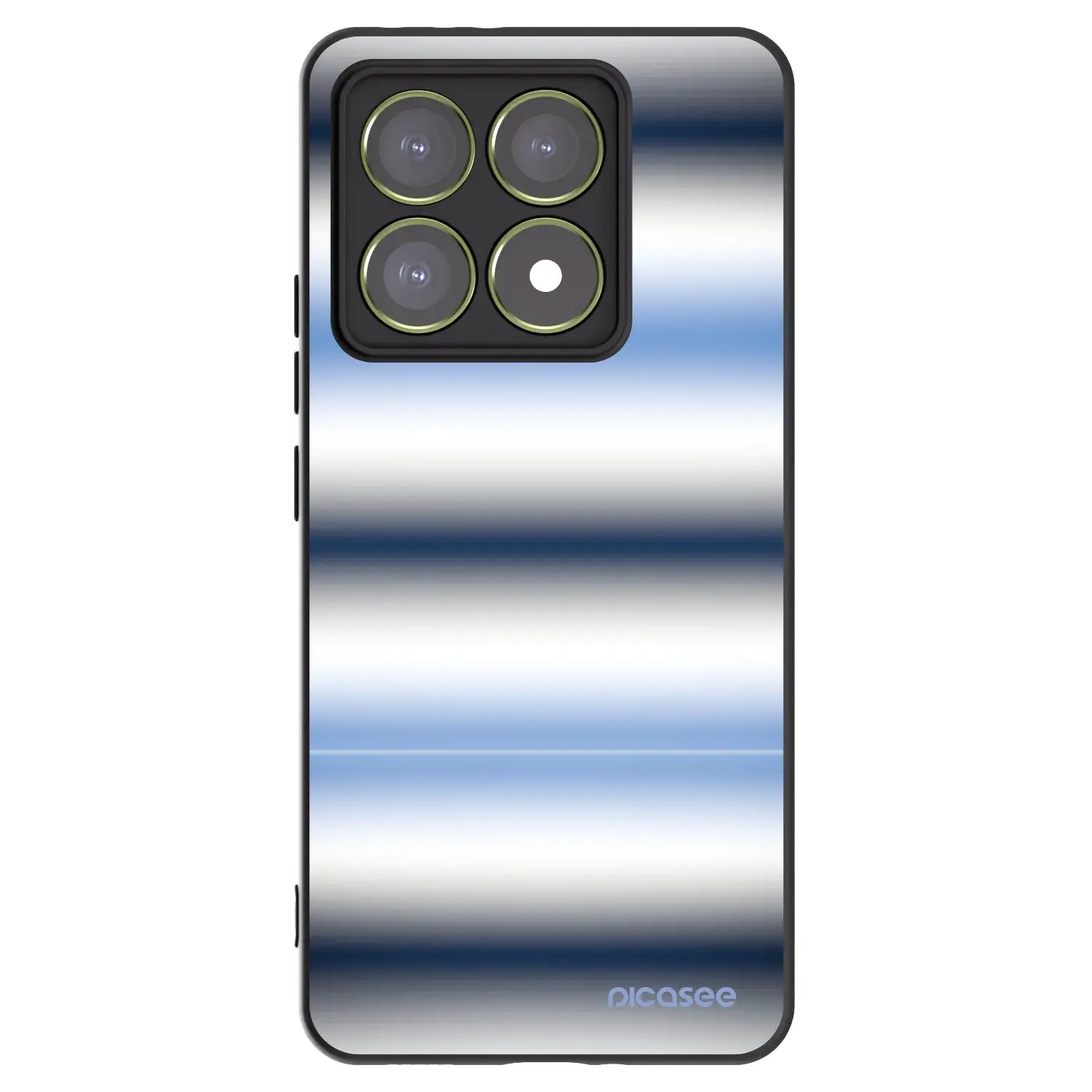 Silikonový černý obal pro Xiaomi 14T - Static Lines