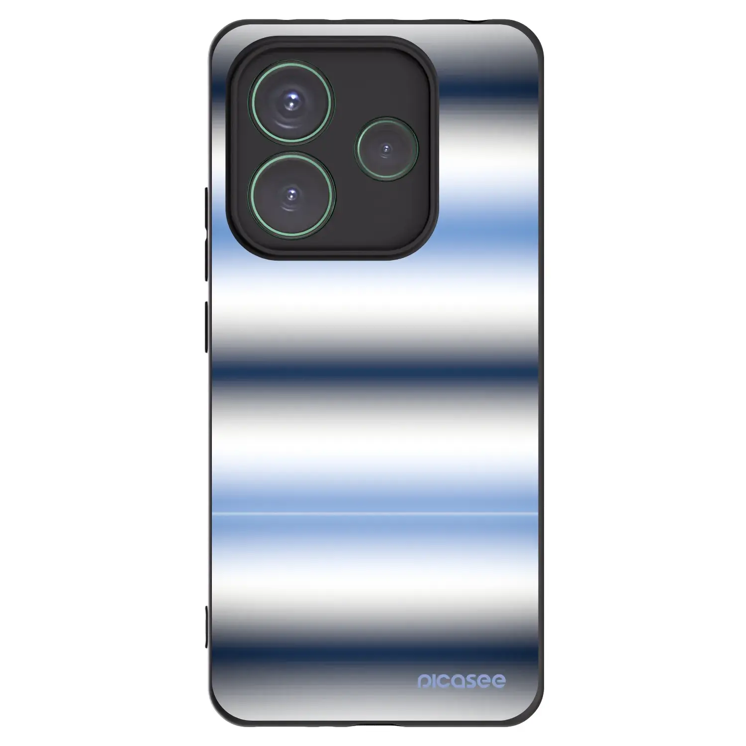 Silikonový černý obal pro Xiaomi Redmi Note 14 5G - Static Lines