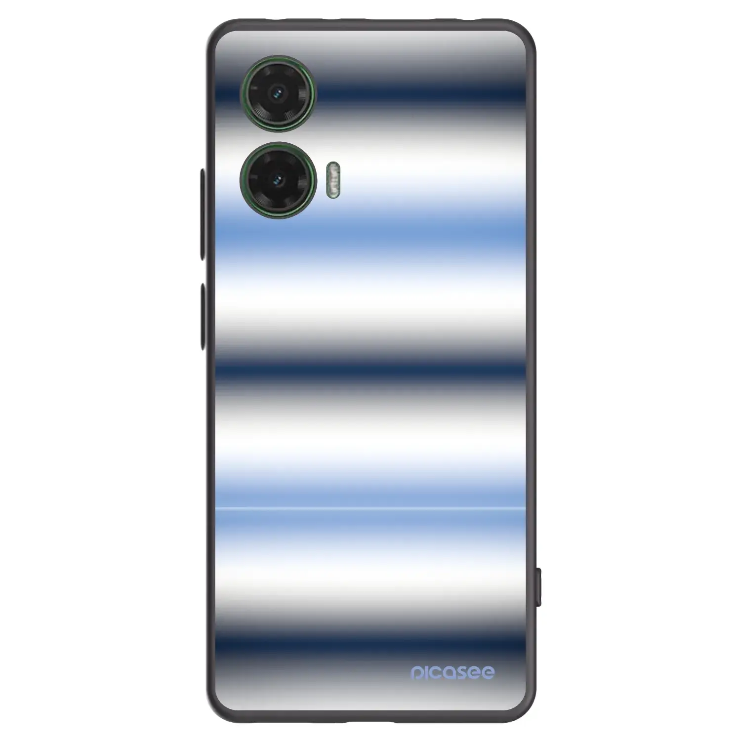Silikonový černý obal pro Motorola Moto G35 5G - Static Lines