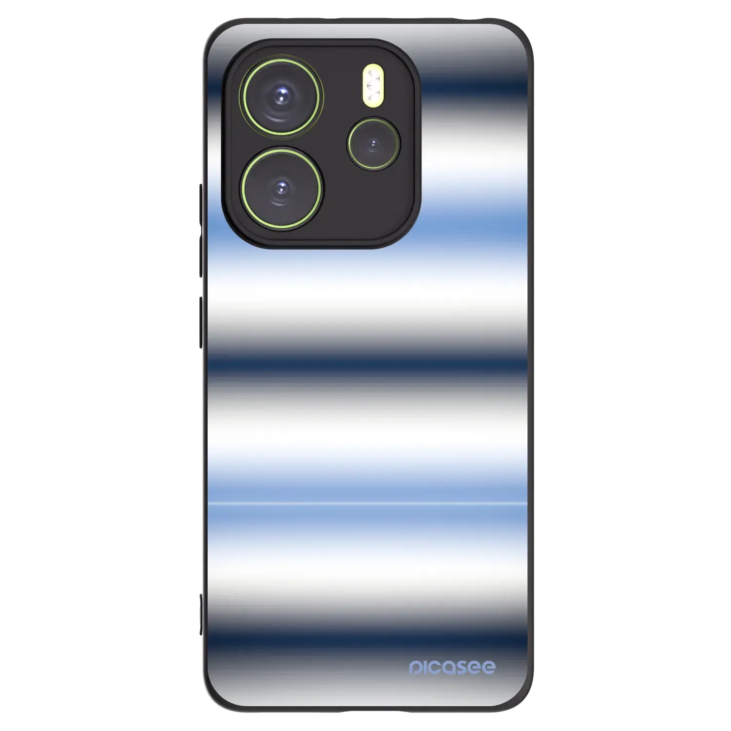 Silikonový černý obal pro Xiaomi Redmi Note 14 4G - Static Lines