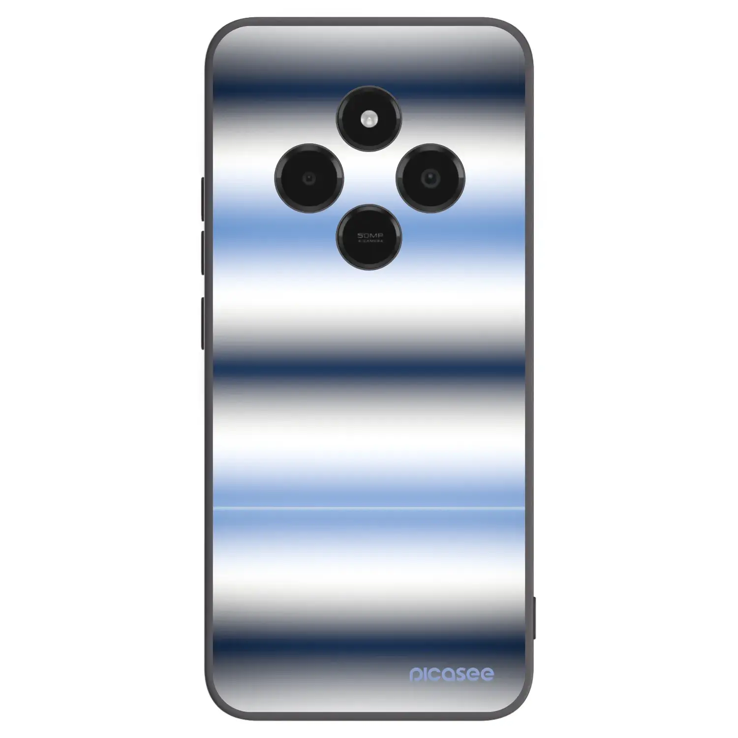 Silikonový černý obal pro Xiaomi Poco C75 - Static Lines