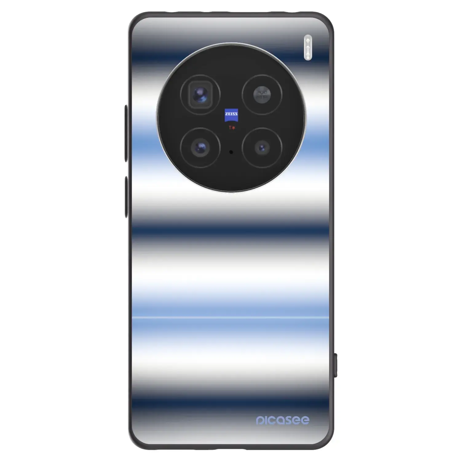 Silikonový černý obal pro Vivo X200 Pro - Static Lines