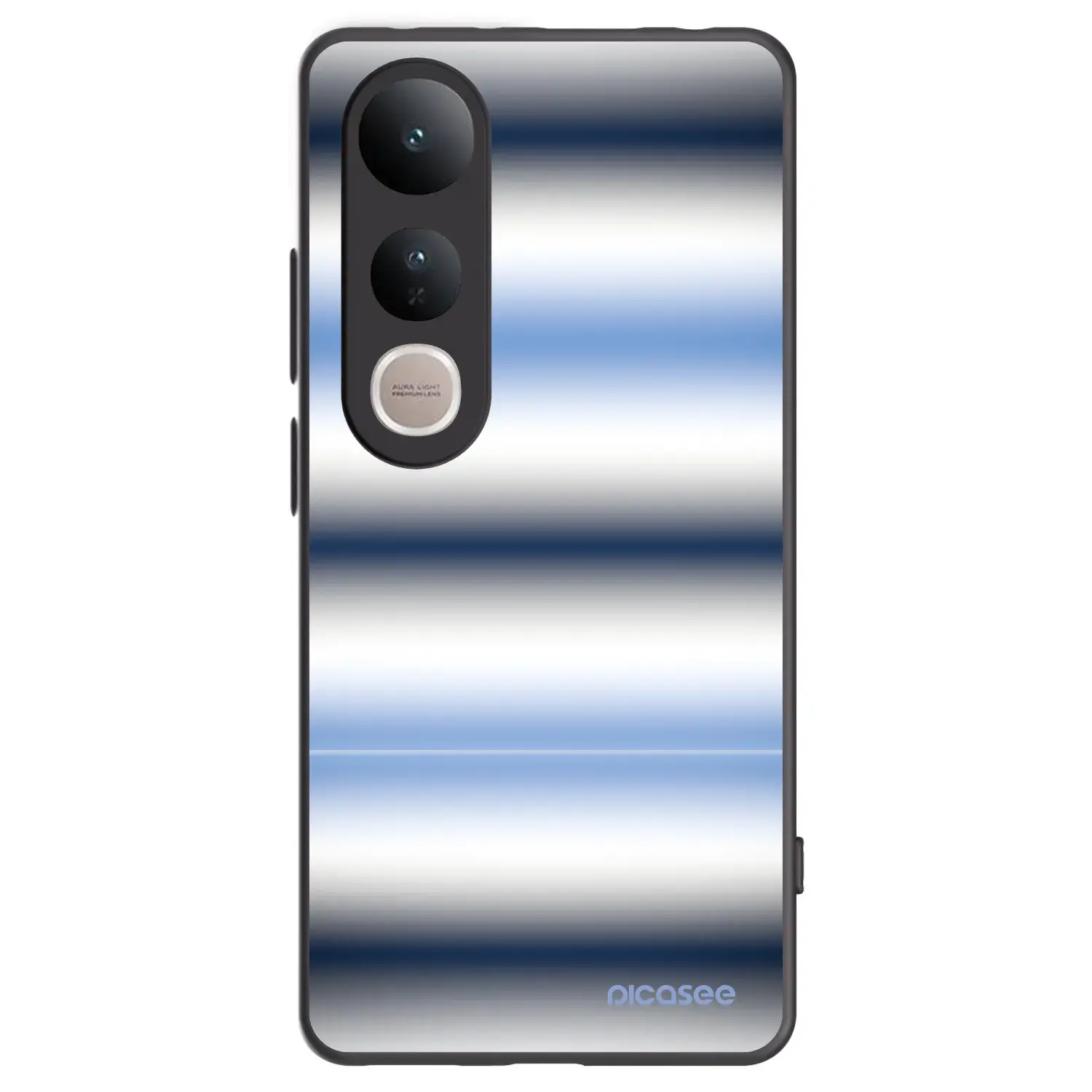 Silikonový černý obal pro Vivo V50 Lite 5G - Static Lines