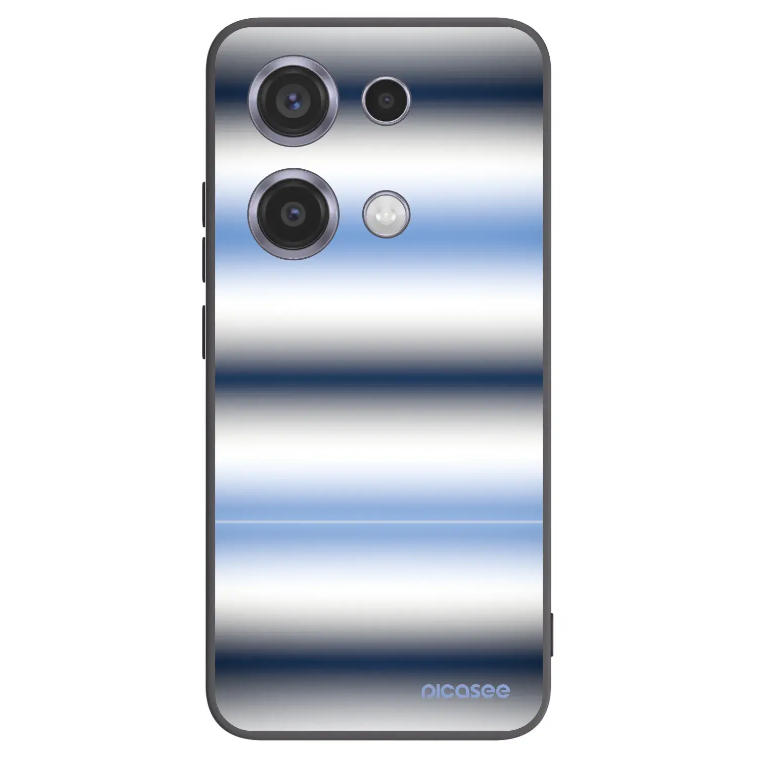 Silikonový černý obal pro Xiaomi Redmi Note 14S - Static Lines