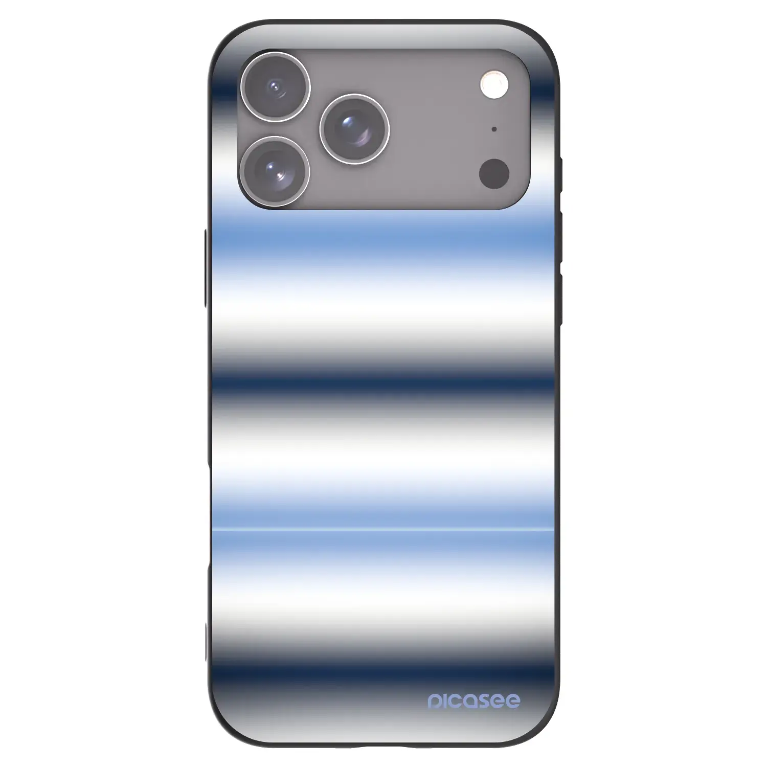 Silikonový černý obal pro Apple iPhone 17 Pro Max - Static Lines