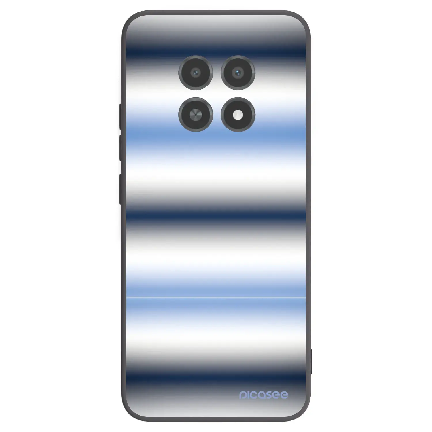 Silikonový černý obal pro Realme 12X - Static Lines