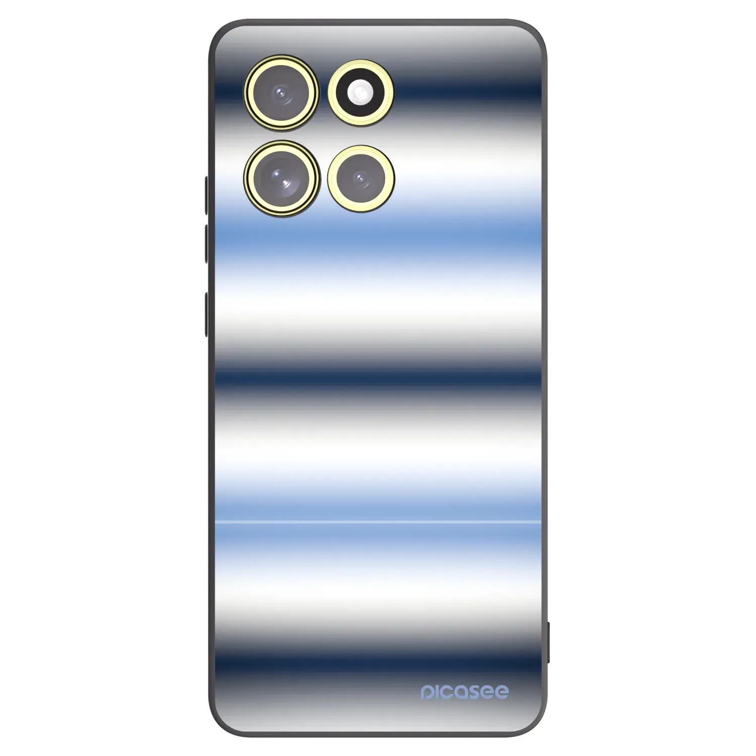 Silikonový černý obal pro Motorola Moto G86 5G - Static Lines