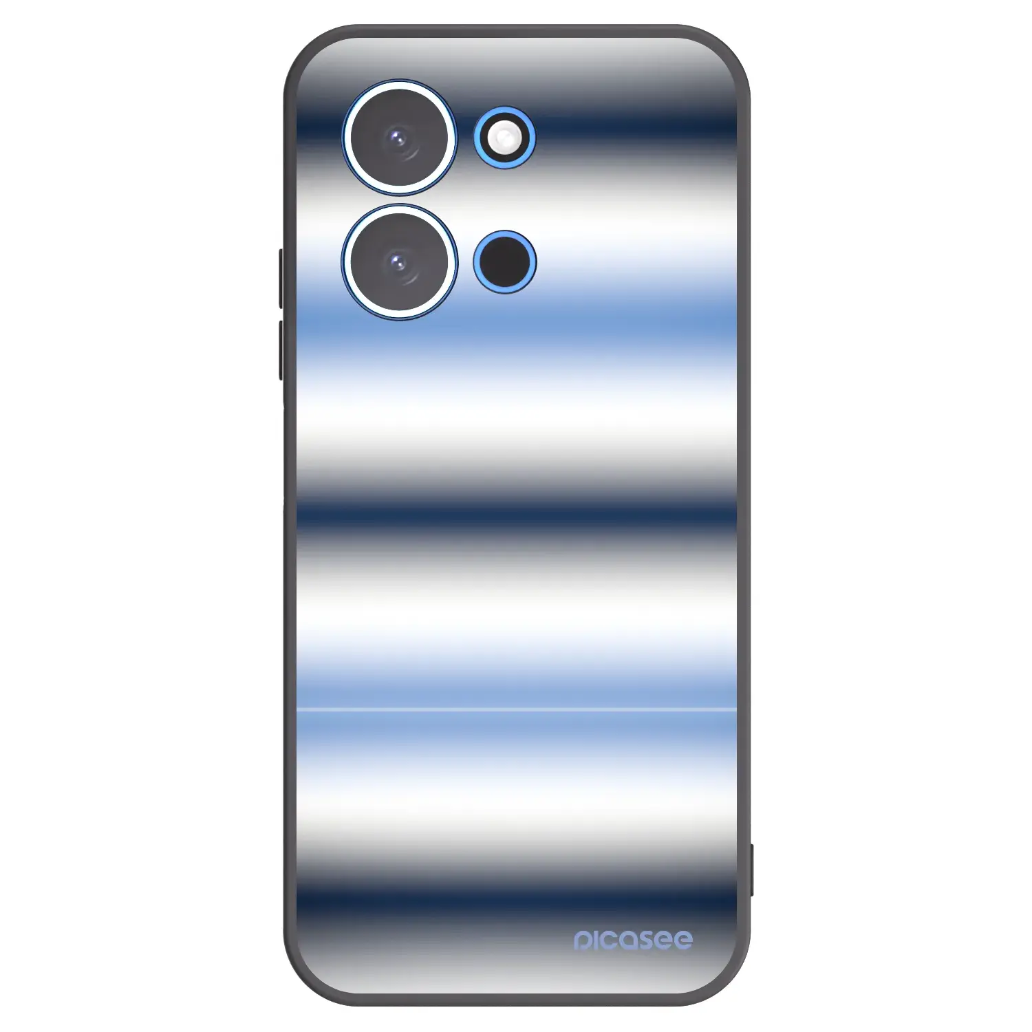 Silikonový černý obal pro Xiaomi Redmi 15C 4G - Static Lines