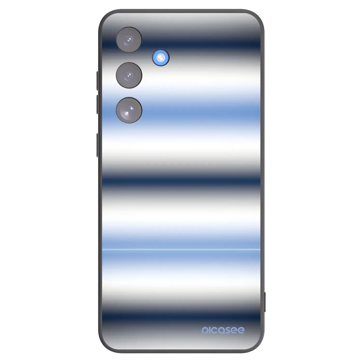 Silikonový černý obal pro Samsung Galaxy S25 FE 5G - Static Lines