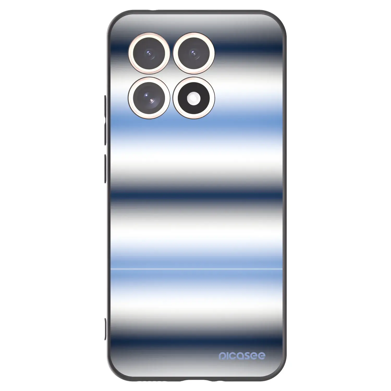 Silikonový černý obal pro Xiaomi 15T - Static Lines
