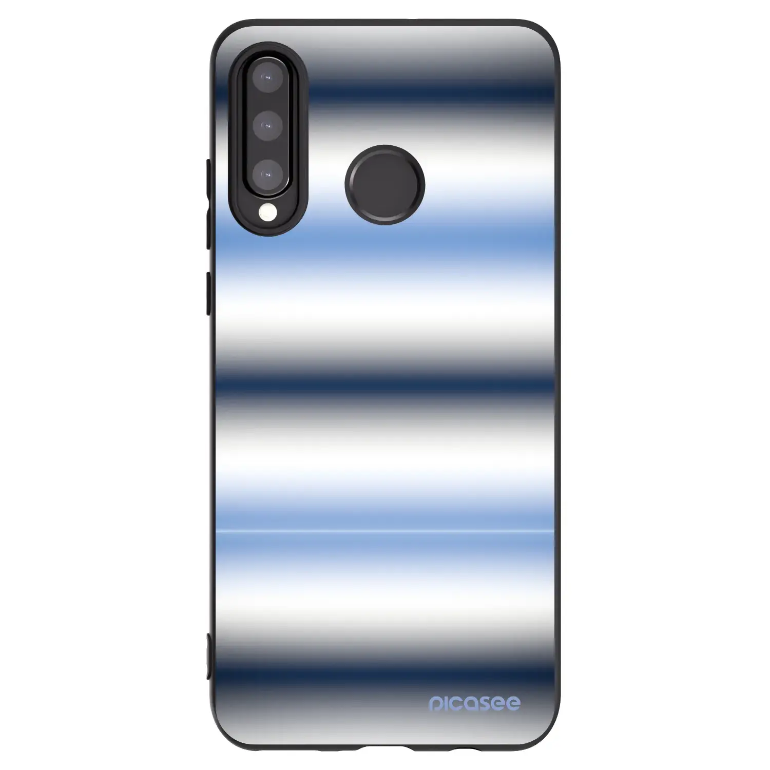 Silikonový černý obal pro Huawei P30 Lite - Static Lines