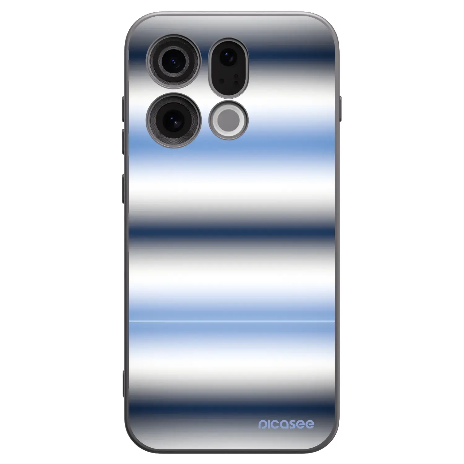Silikonový černý obal pro OPPO Find X9 - Static Lines