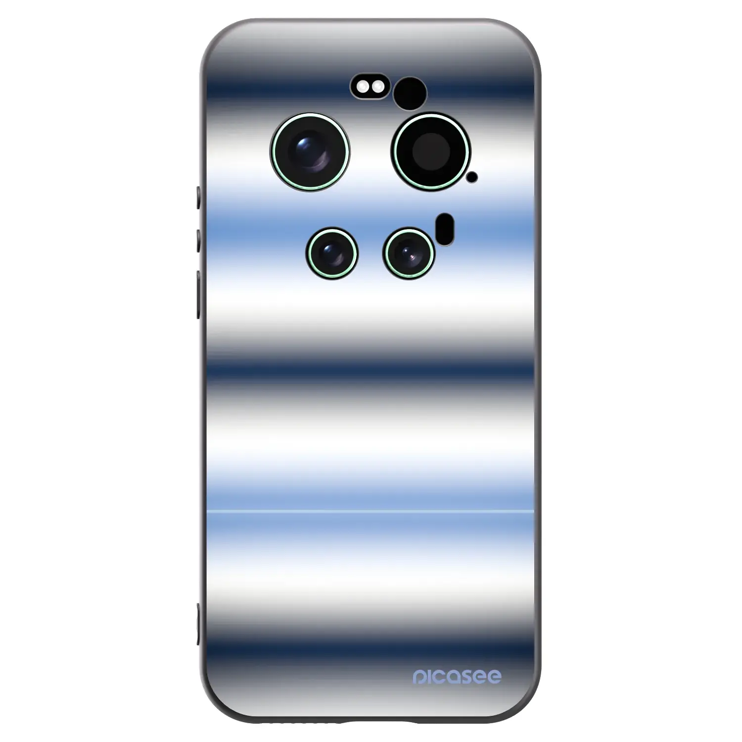 Silikonový černý obal pro Xiaomi 17 Ultra - Static Lines