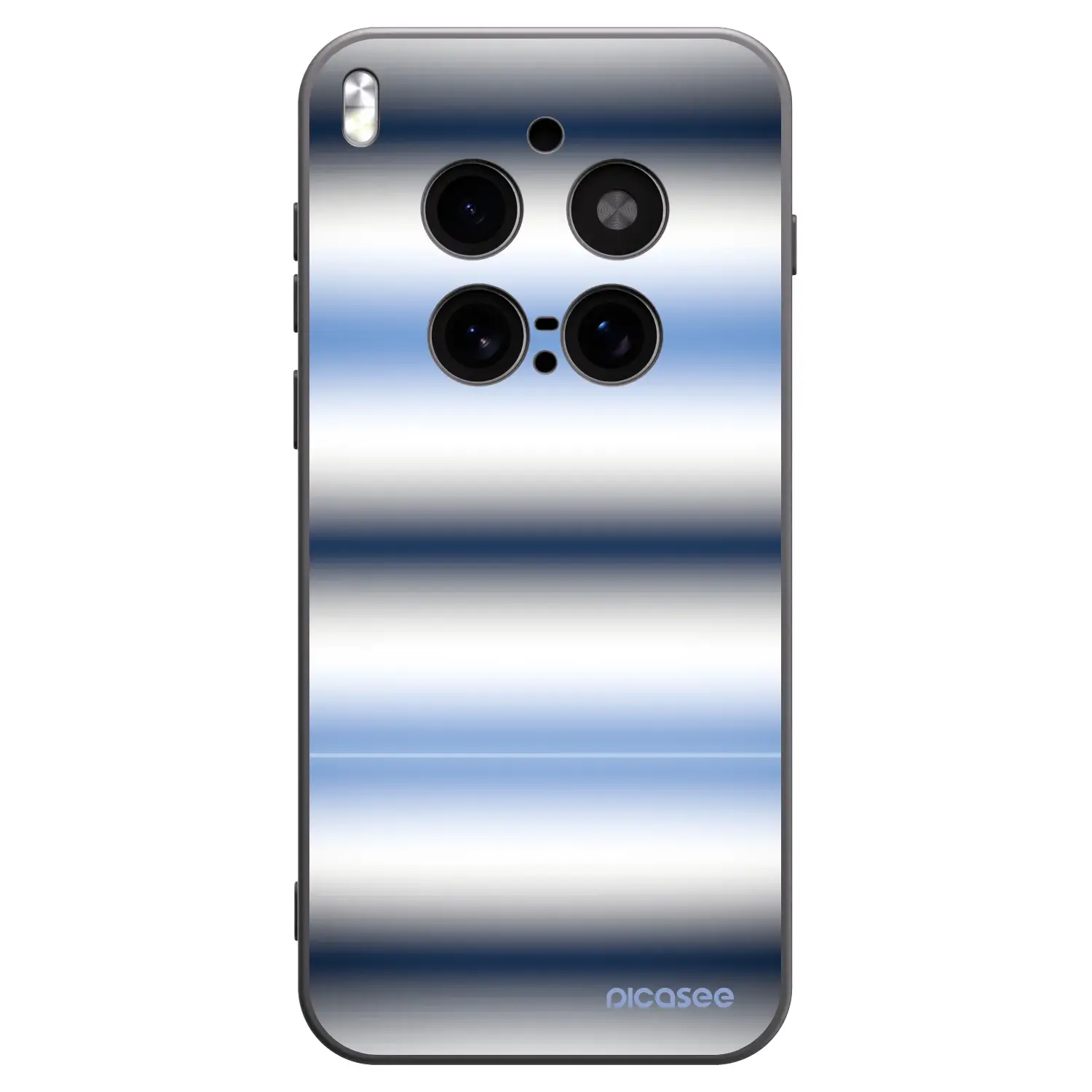 Silikonový černý obal pro Vivo X300 Pro - Static Lines