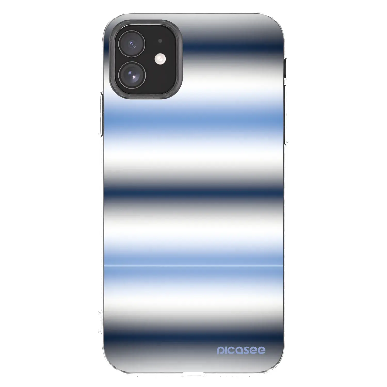 Silikonový průhledný obal pro Apple iPhone 11 - Static Lines