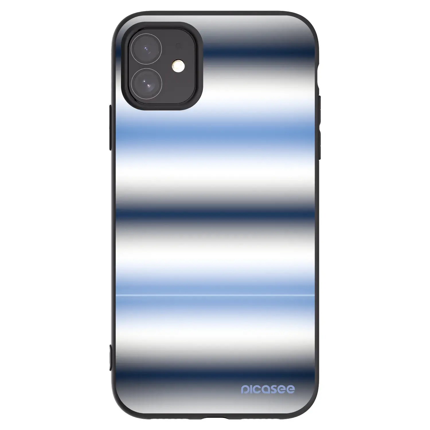 Silikonový černý obal pro Apple iPhone 11 - Static Lines