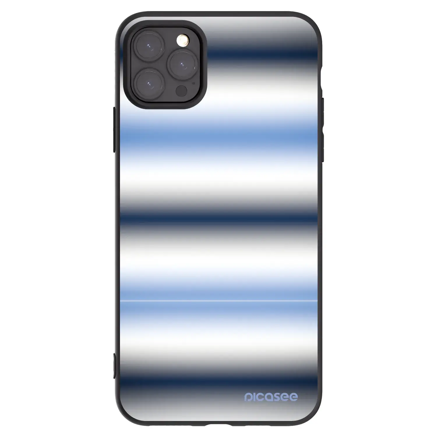 Silikonový černý obal pro Apple iPhone 11 Pro Max - Static Lines