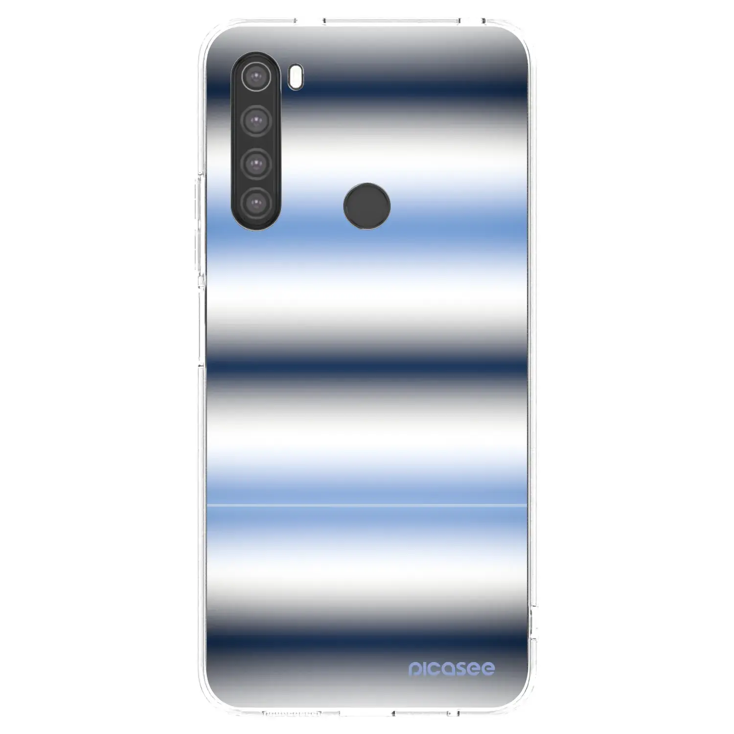 Silikonový průhledný obal pro Xiaomi Redmi Note 8 - Static Lines