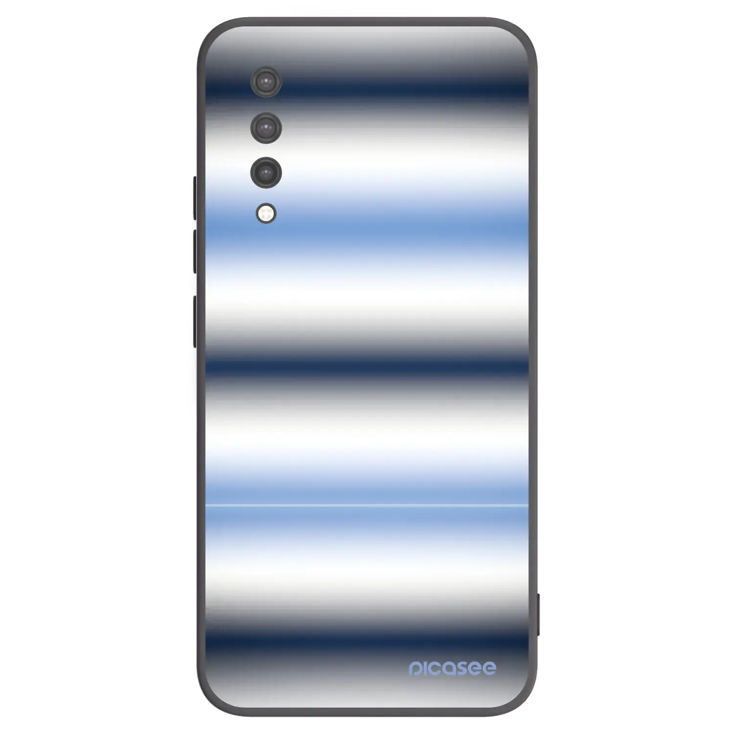 Silikonový černý obal pro Xiaomi Mi 9 Lite - Static Lines