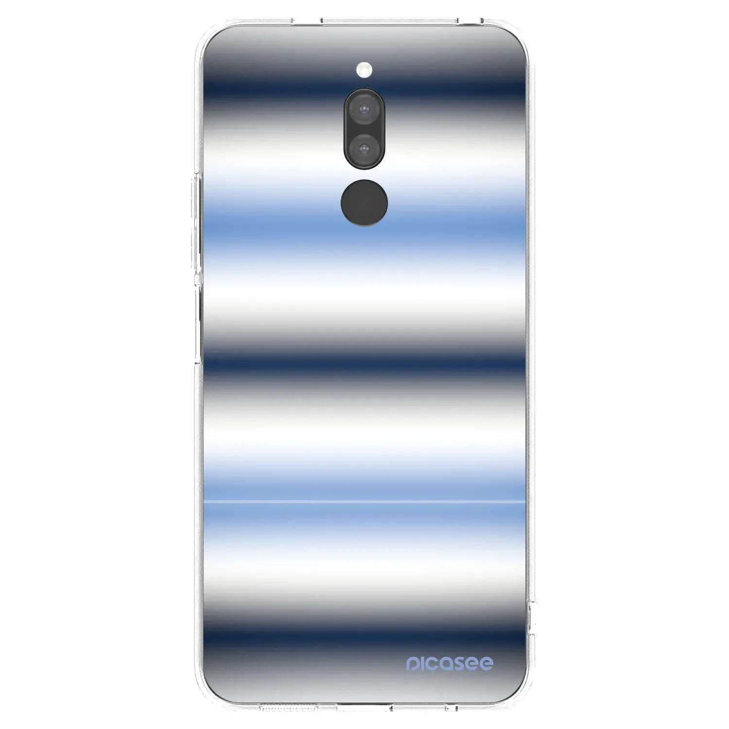 Silikonový průhledný obal pro Xiaomi Redmi 8 - Static Lines