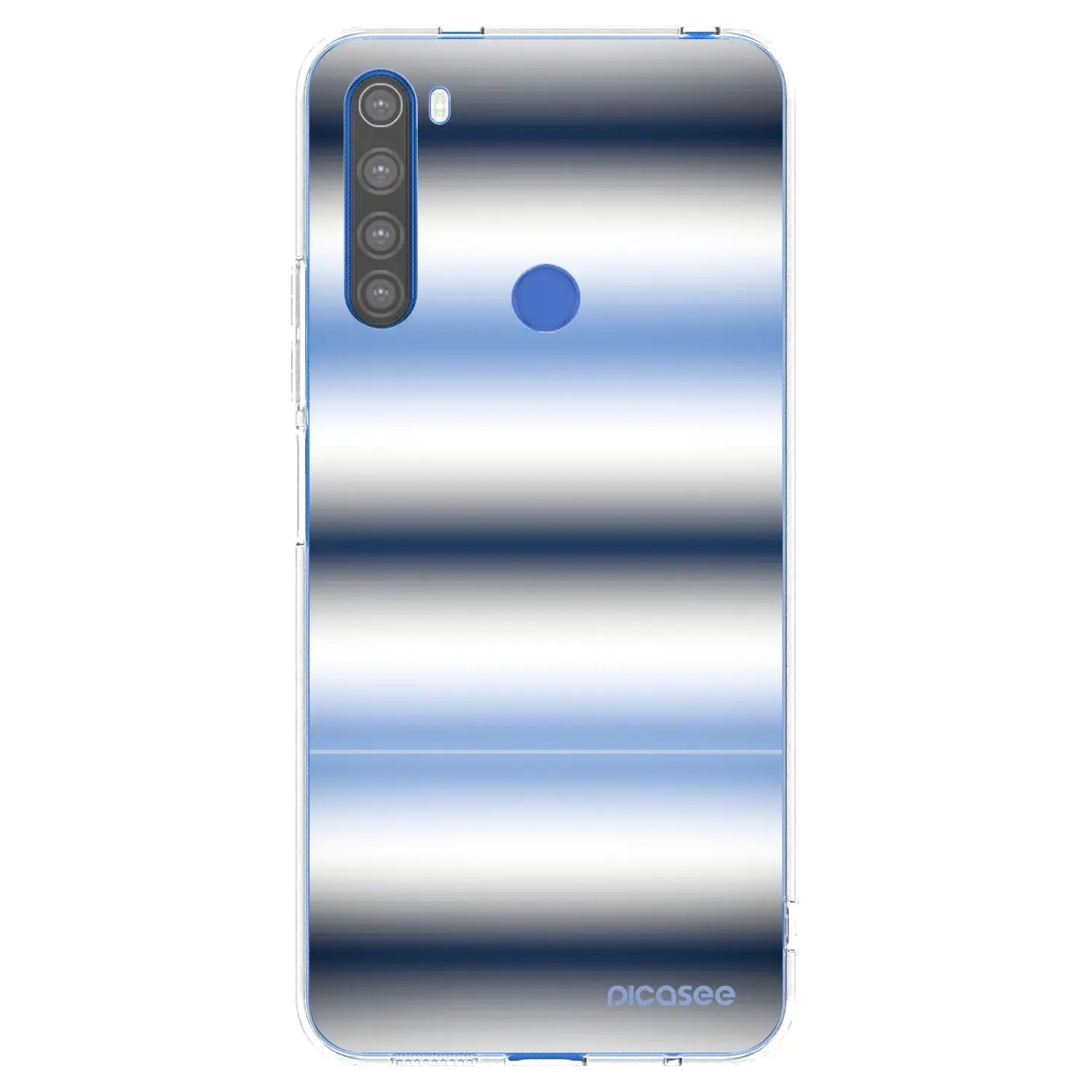 Silikonový průhledný obal pro Xiaomi Redmi Note 8T - Static Lines