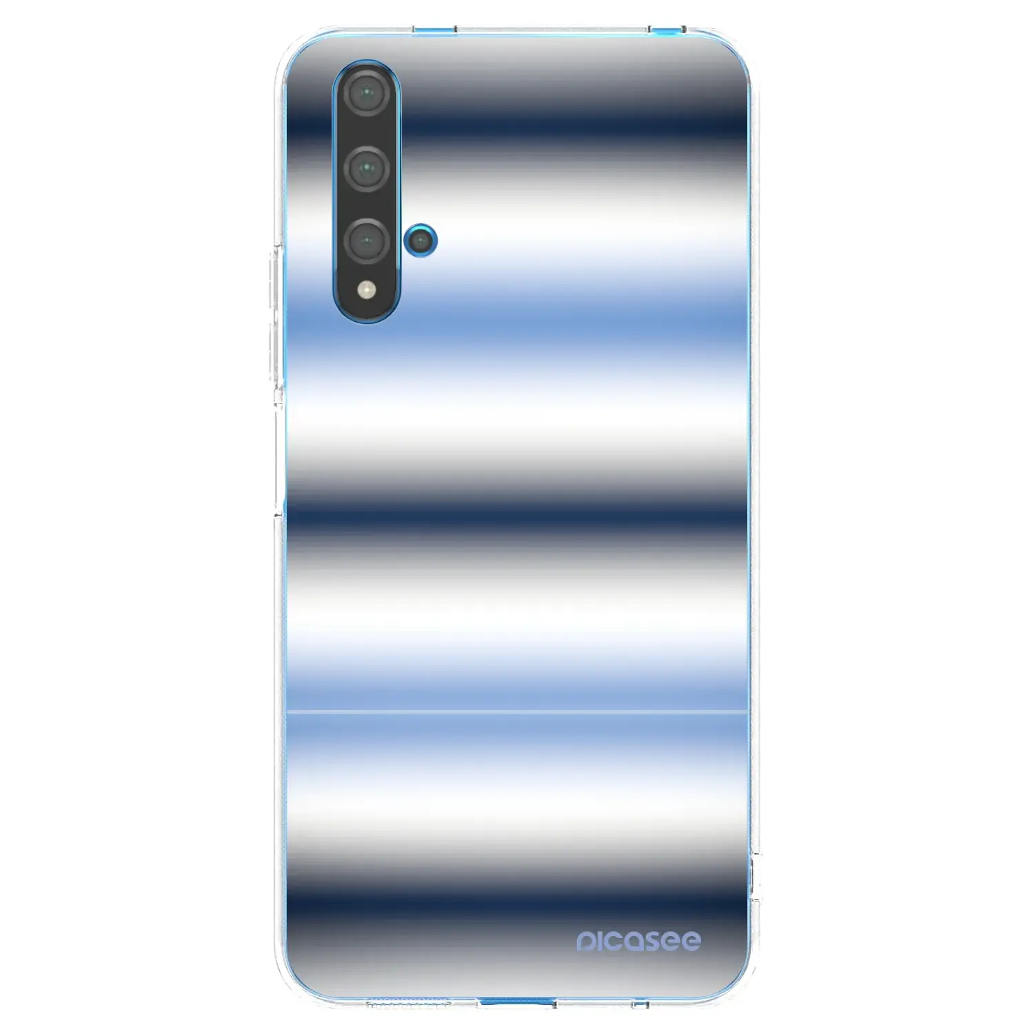 Silikonový průhledný obal pro Huawei Nova 5T - Static Lines