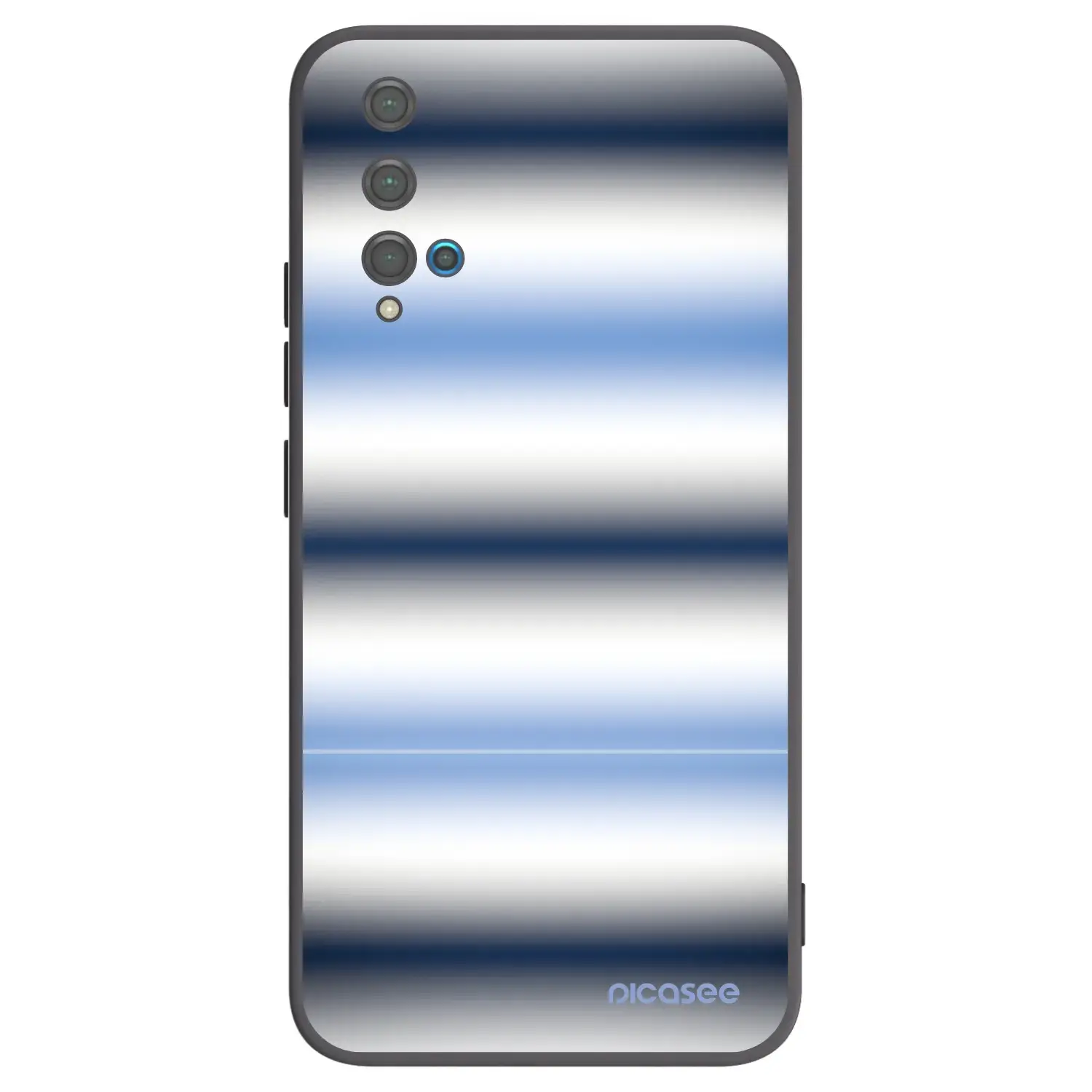 Silikonový černý obal pro Huawei Nova 5T - Static Lines