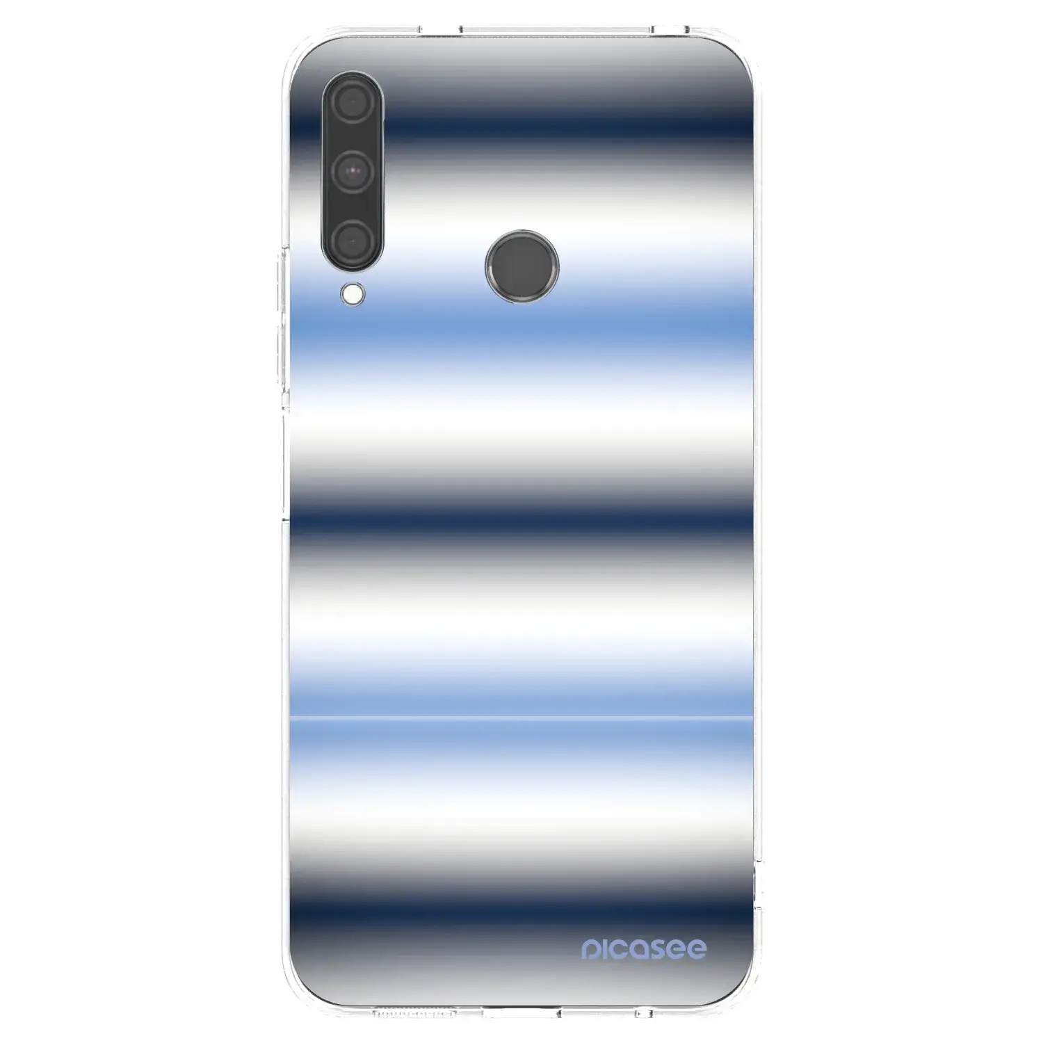 Silikonový průhledný obal pro Huawei P40 Lite E - Static Lines